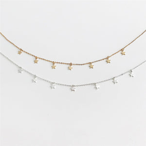 Star Moon Necklace Women