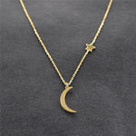 Star Moon Necklace Women