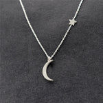 Star Moon Necklace Women