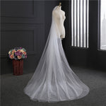 Wedding Accessories 3 Meters 2 Layer Wedding Veil White