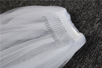 Wedding Accessories 3 Meters 2 Layer Wedding Veil White
