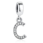 Alphabet Letter Charms Pendent Fit