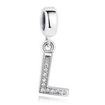 Alphabet Letter Charms Pendent Fit