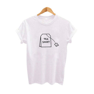 Humor Tea Print T Shirt