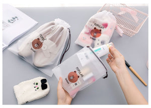 Transparent Cosmetic Bag Travel Makeup Case Women