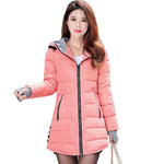 warm coat plus cotton padded jacket female long parka womens