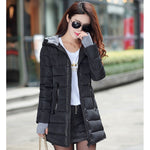 warm coat plus cotton padded jacket female long parka womens