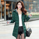 warm coat plus cotton padded jacket female long parka womens