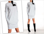 Long-sleeved Dress  Hot Sale Solid