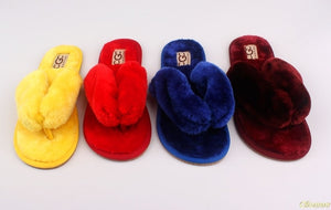 Home Cotton Plush Slippers Women