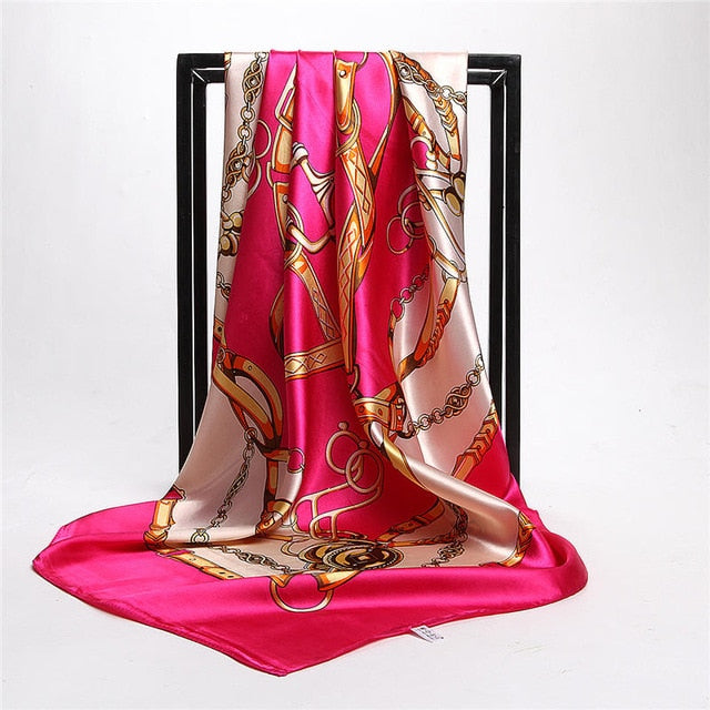 Summer Women Scarf Silk Print Foulard