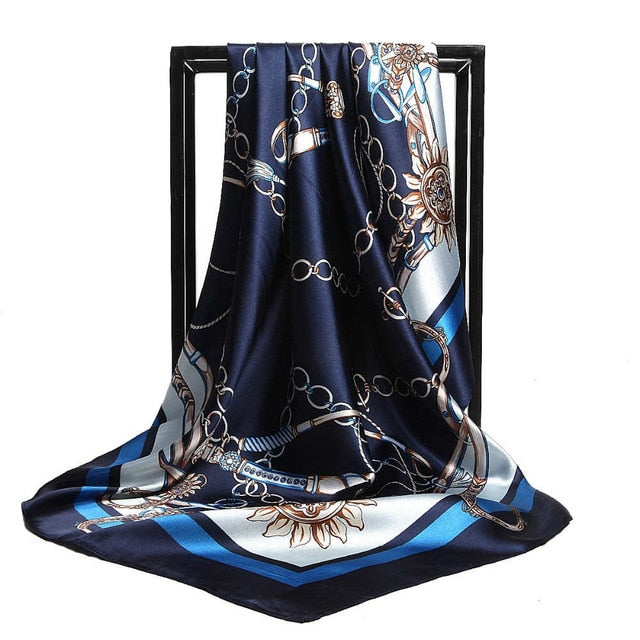 Summer Women Scarf Silk Print Foulard