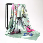 Summer Women Scarf Silk Print Foulard