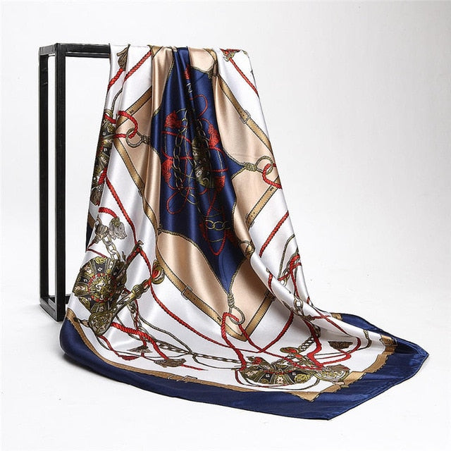 Summer Women Scarf Silk Print Foulard