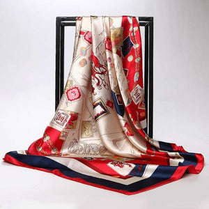 Summer Women Scarf Silk Print Foulard