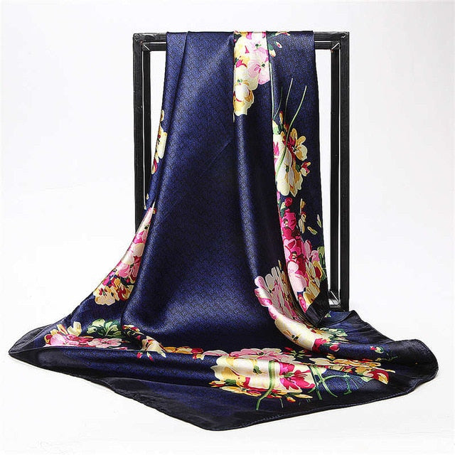 Summer Women Scarf Silk Print Foulard