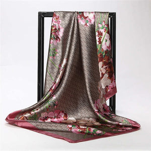 Summer Women Scarf Silk Print Foulard