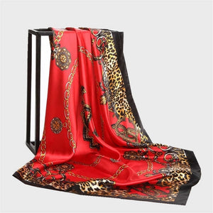 Summer Women Scarf Silk Print Foulard