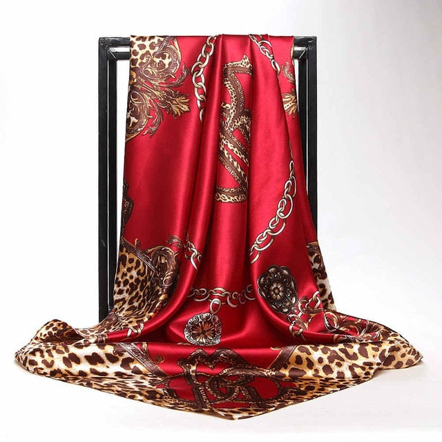 Summer Women Scarf Silk Print Foulard