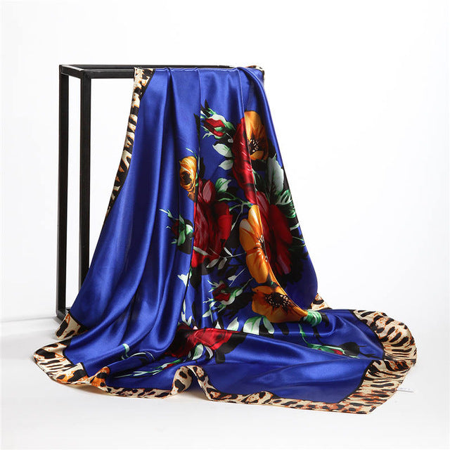 Summer Women Scarf Silk Print Foulard