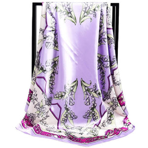 Summer Women Scarf Silk Print Foulard