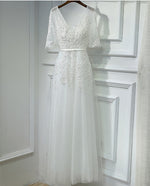 Sexy V-neck Evening Dress  Soiree  Grey Tulle
