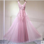 Sexy V-neck Evening Dress  Soiree  Grey Tulle