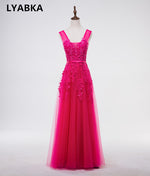 Sexy V-neck Evening Dress  Soiree  Grey Tulle